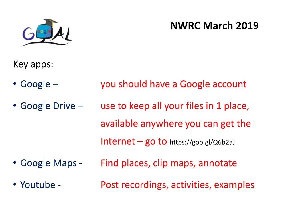 nwrc march 2019