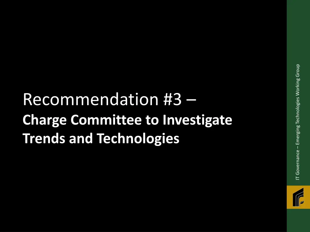 it governance emerging technologies working group 2