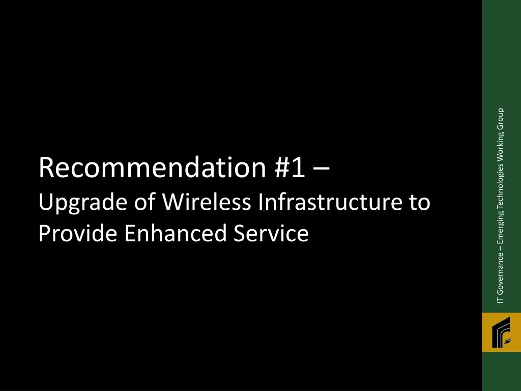 it governance emerging technologies working group