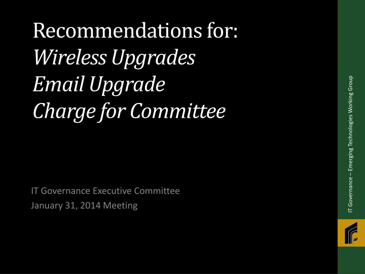 recommendations for wireless upgrades email