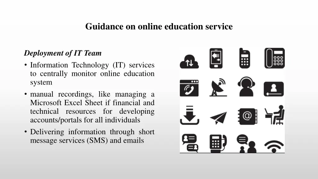 guidance on online education service 2