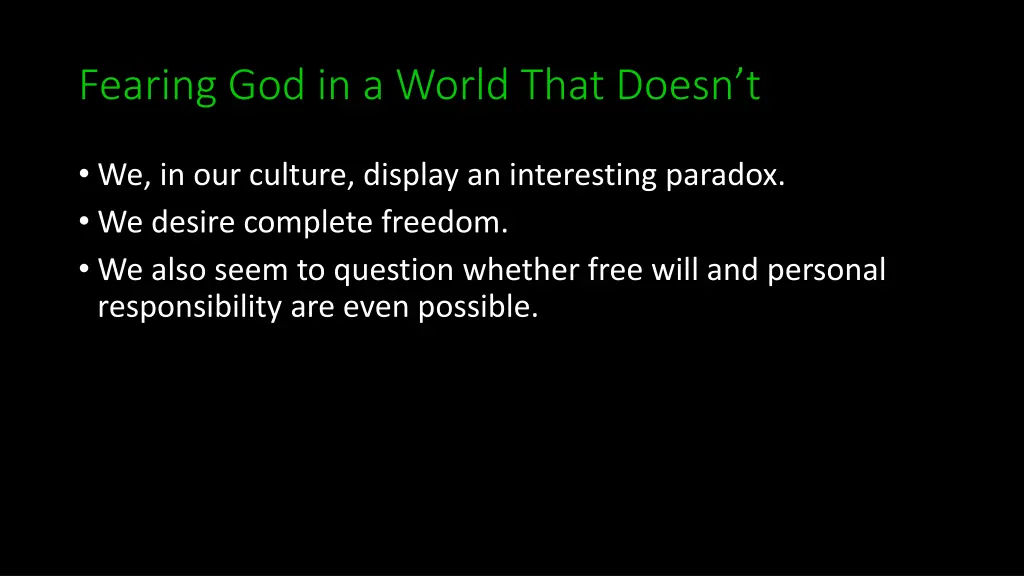 fearing god in a world that doesn t 2