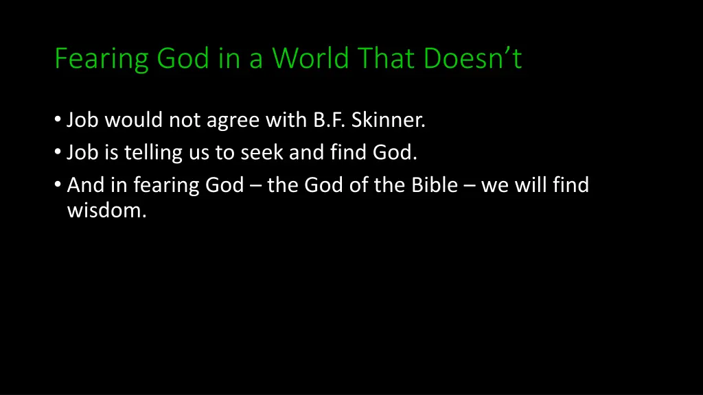fearing god in a world that doesn t 6