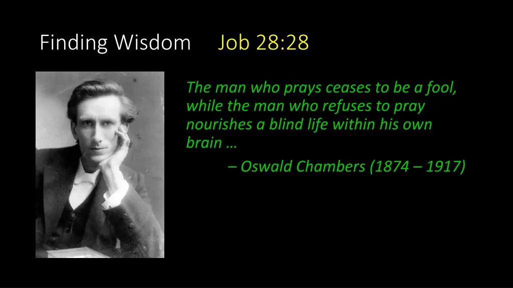 finding wisdom job 28 28 2