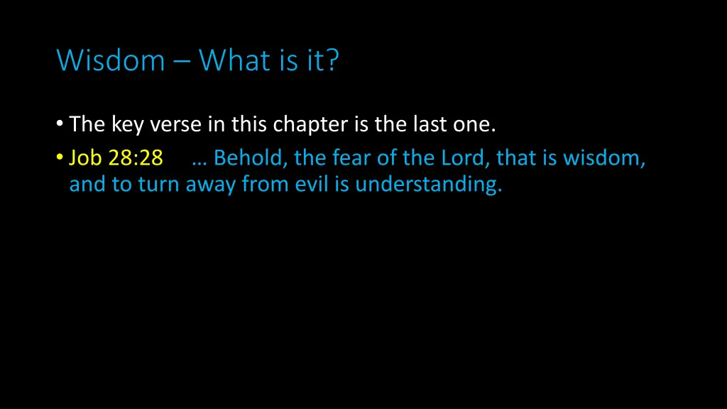 wisdom what is it 2