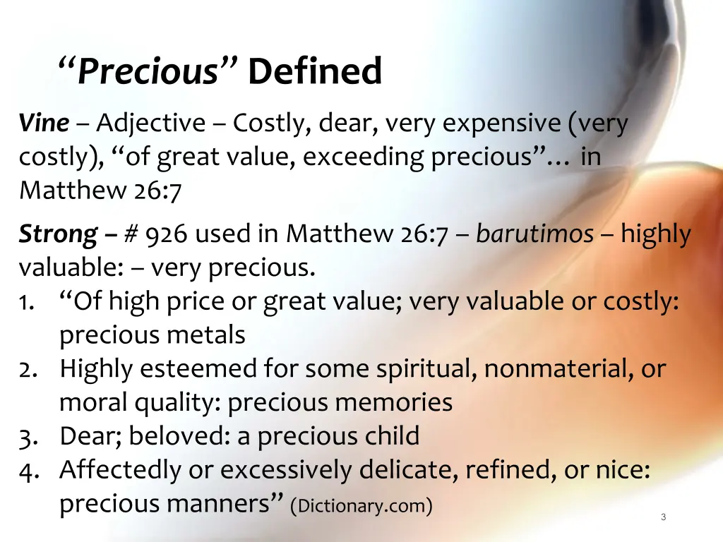 precious defined