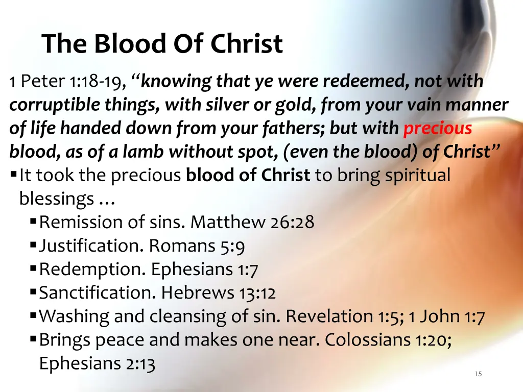 the blood of christ