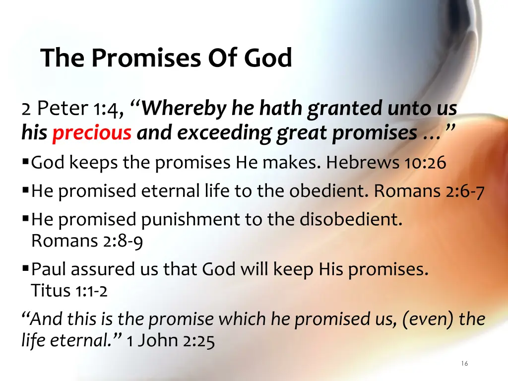 the promises of god