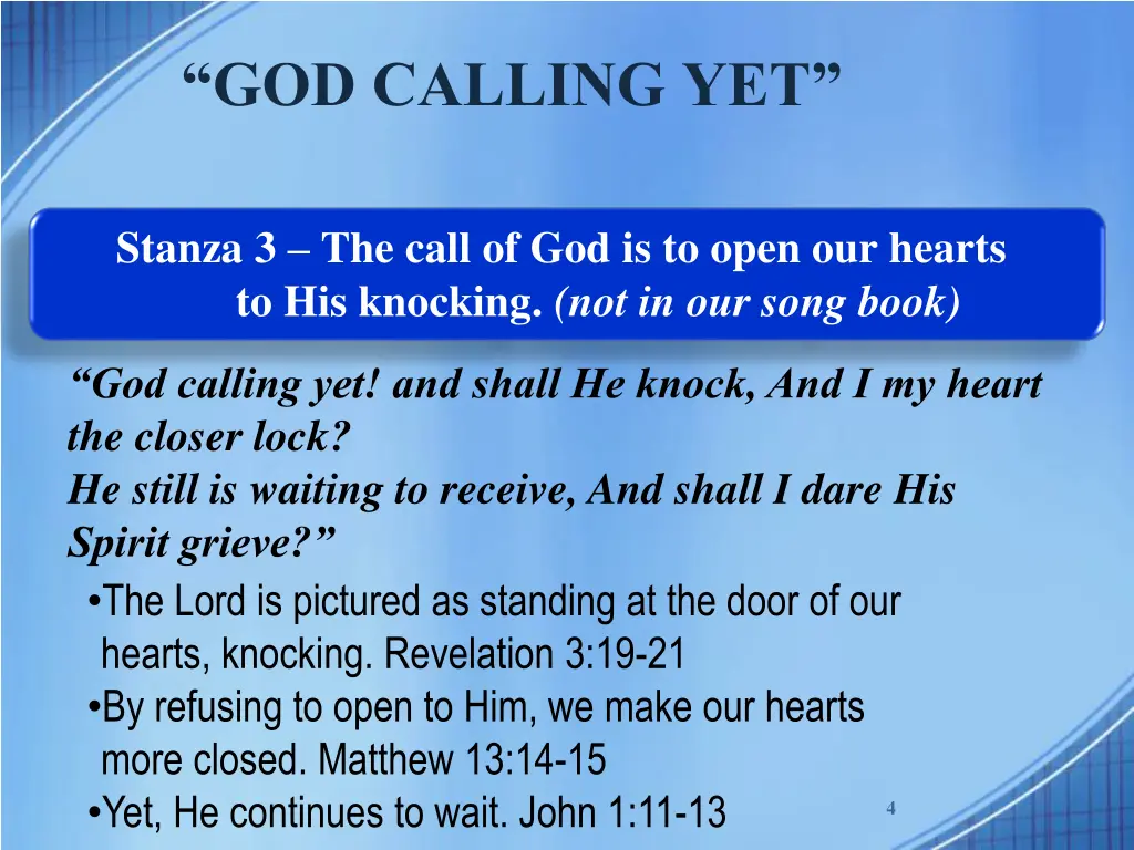 god calling yet 2