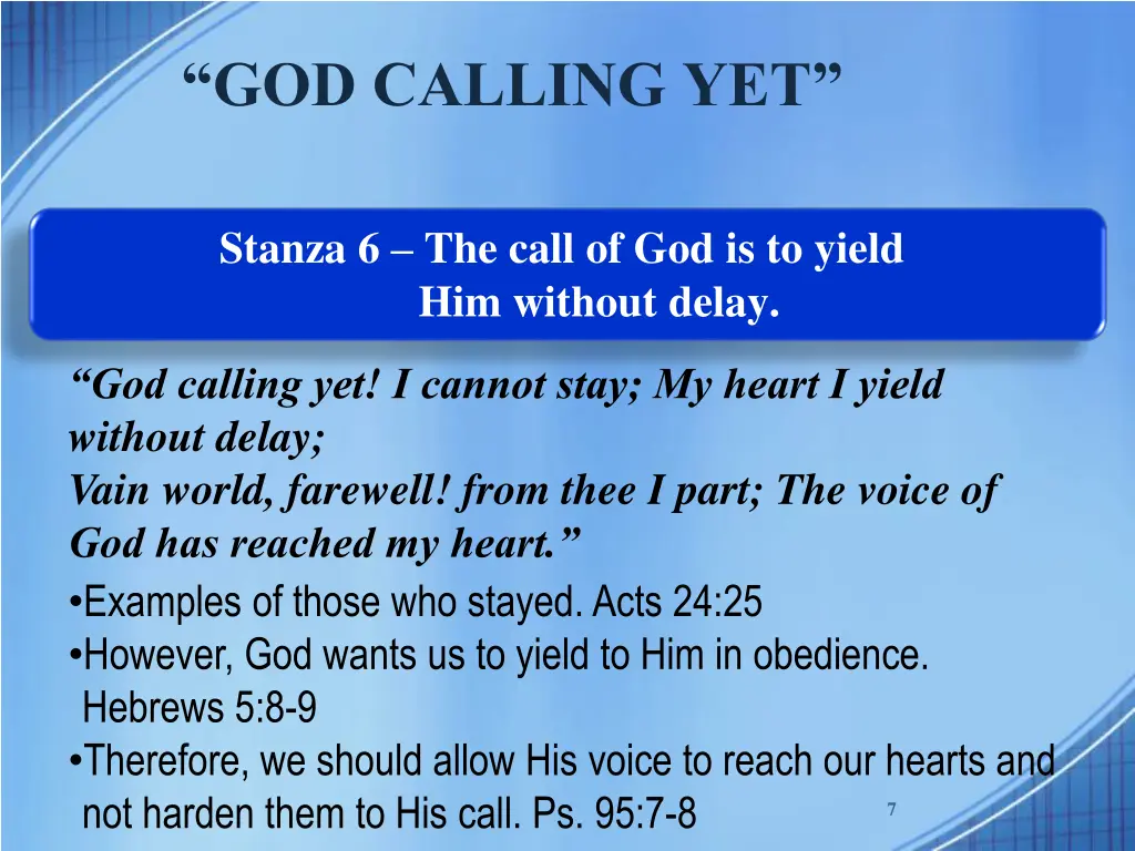 god calling yet 5