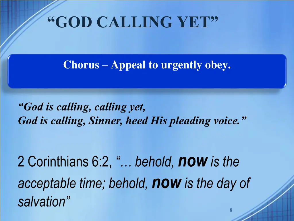 god calling yet 6