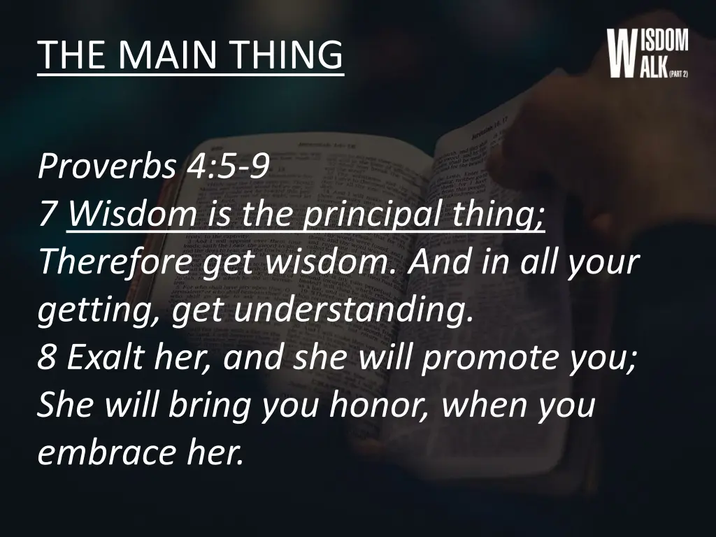 the main thing 1