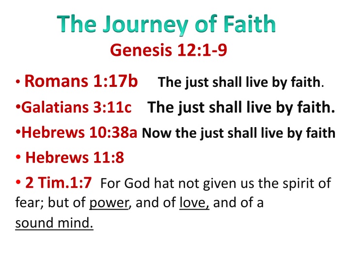 the journey of faith