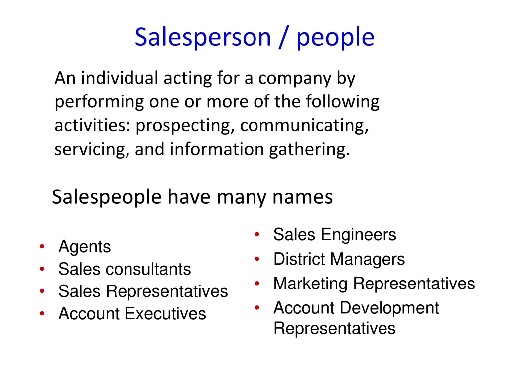 salesperson people