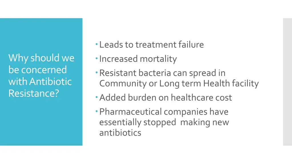 leads to treatment failure increased mortality
