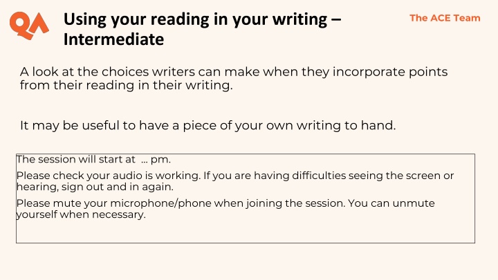 using your reading in your writing intermediate
