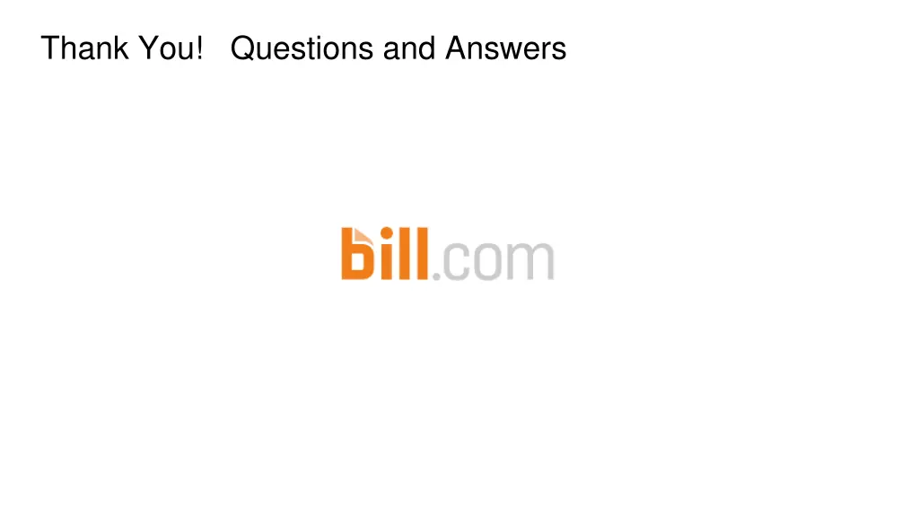 thank you questions and answers