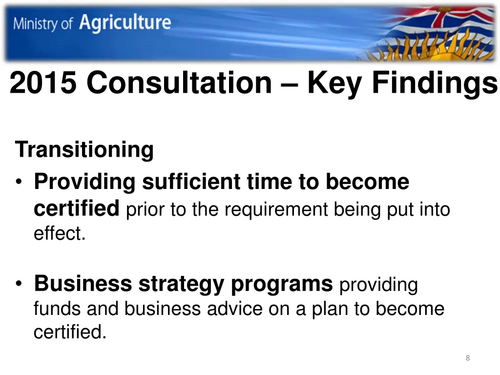 2015 consultation key findings