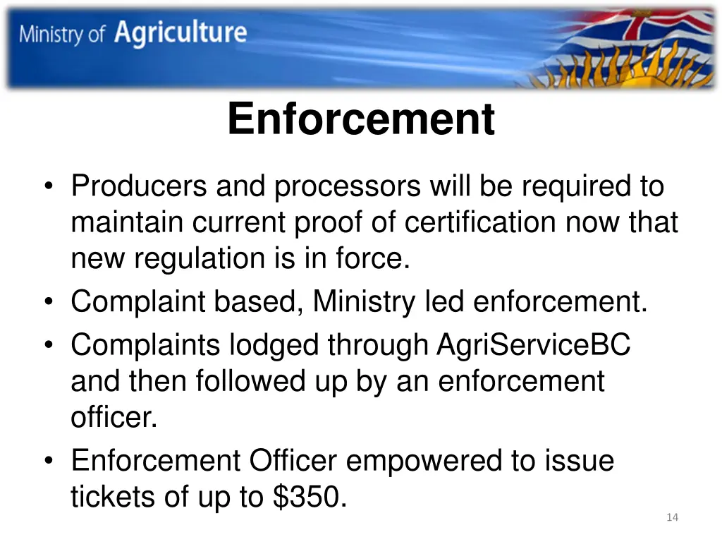 enforcement
