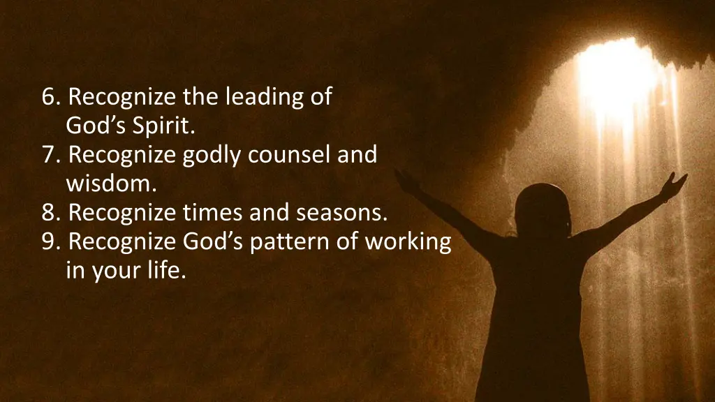 6 recognize the leading of god s spirit