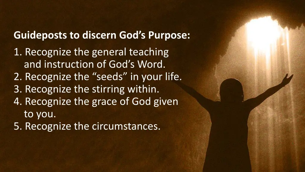 guideposts to discern god s purpose
