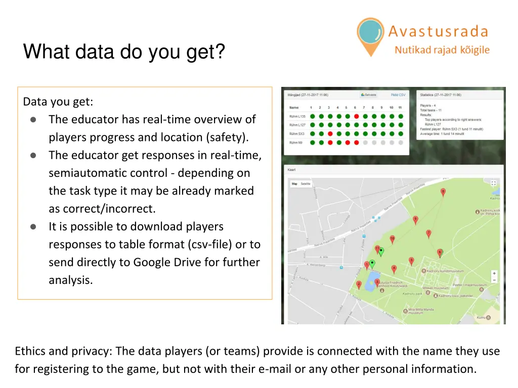 what data do you get