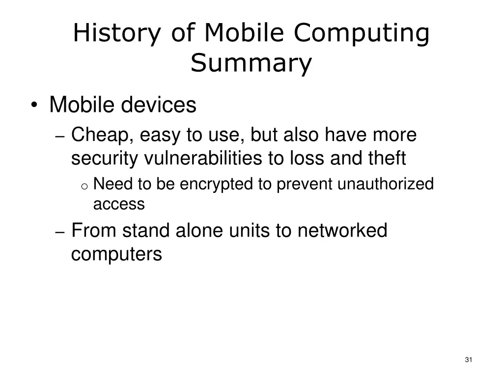 history of mobile computing summary