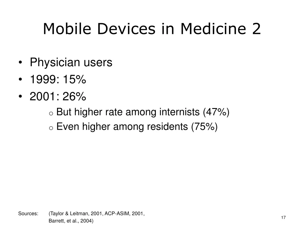mobile devices in medicine 2