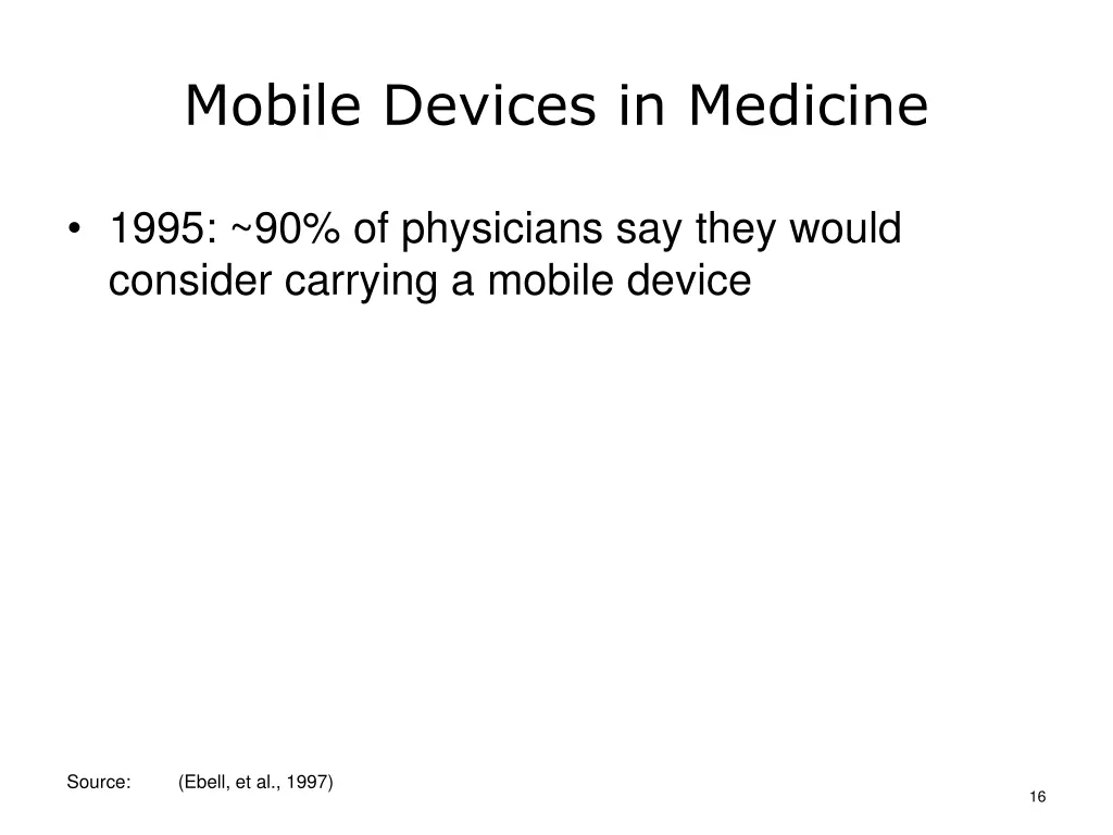 mobile devices in medicine