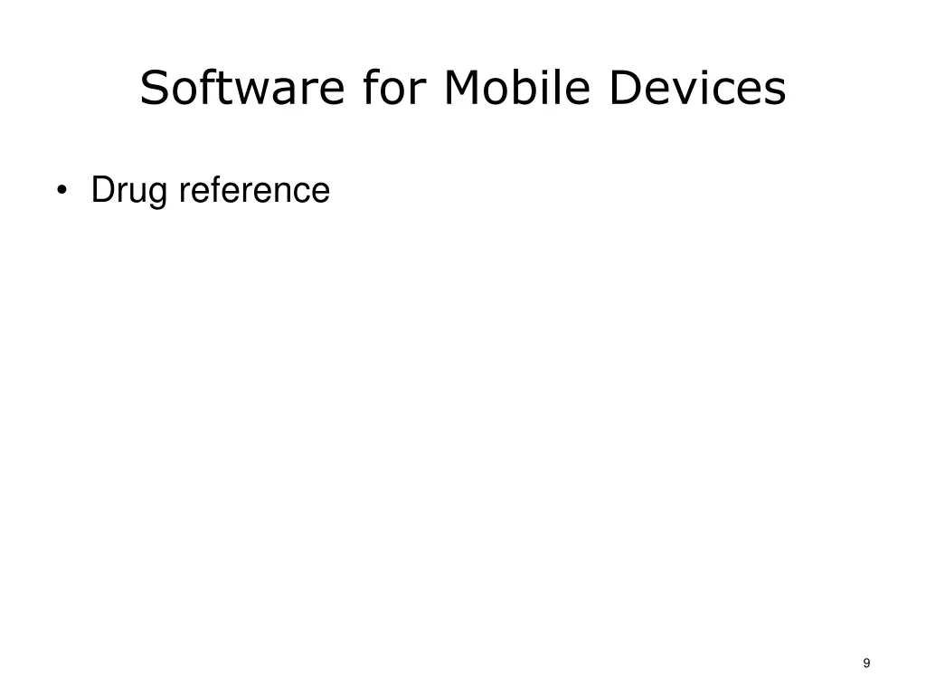 software for mobile devices