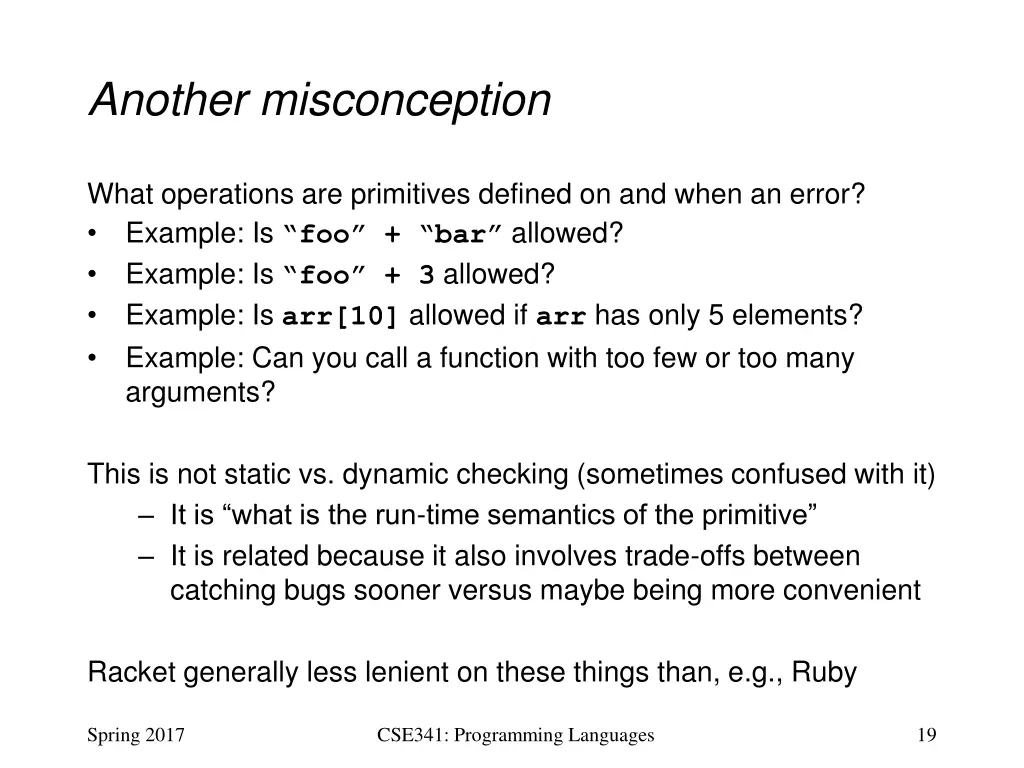 another misconception