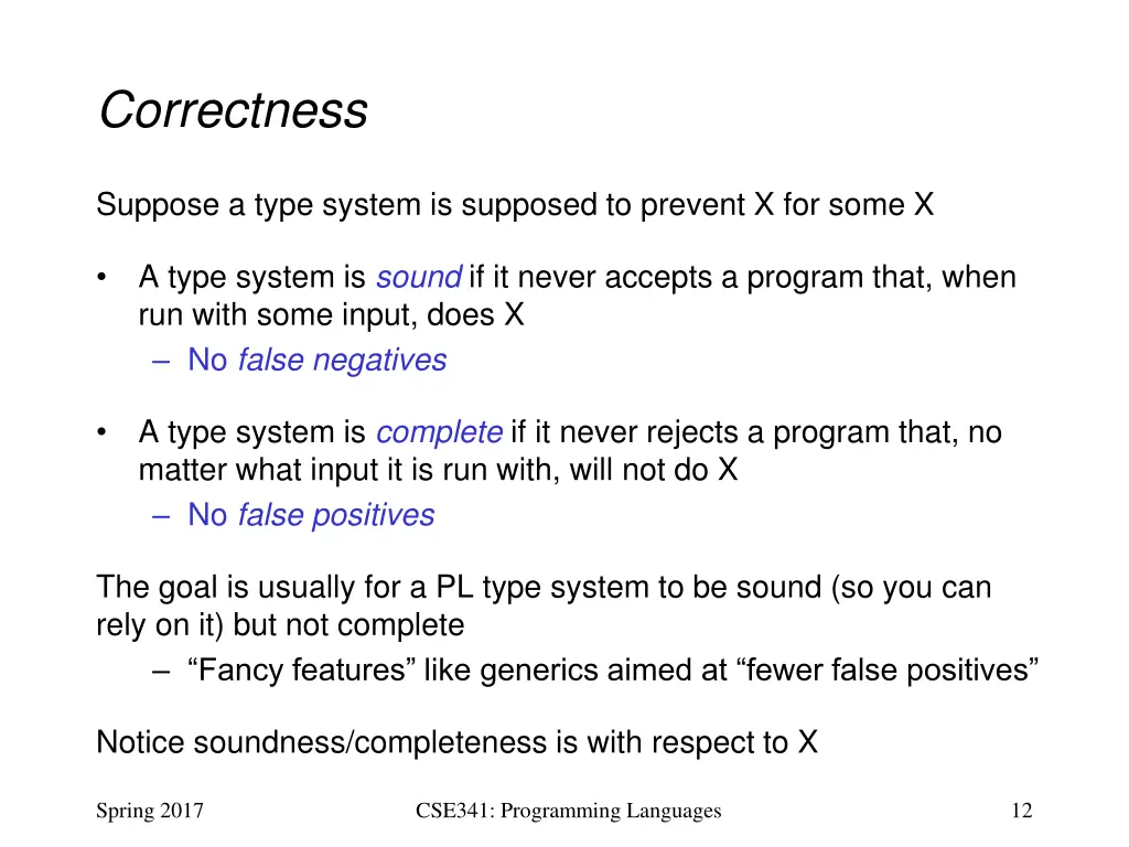 correctness
