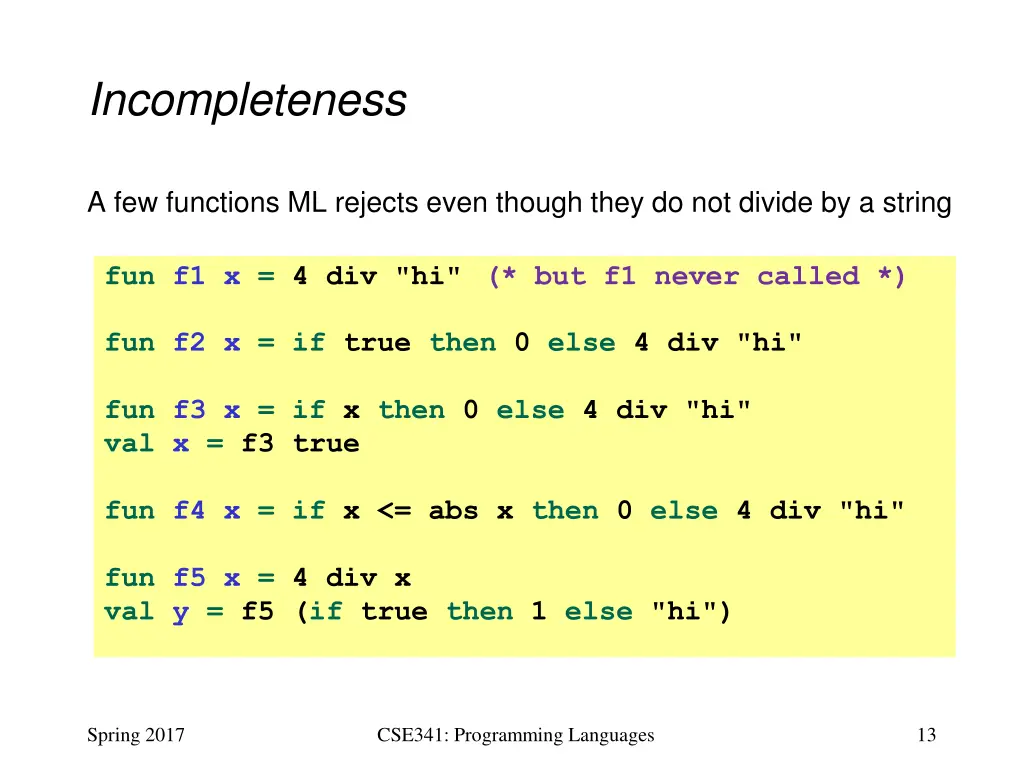 incompleteness