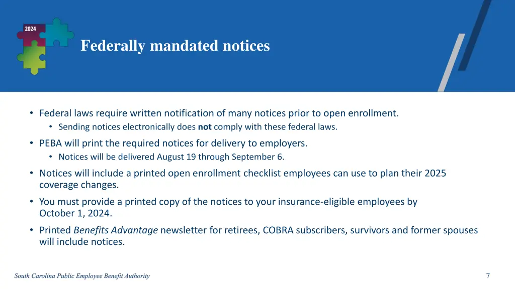 federally mandated notices