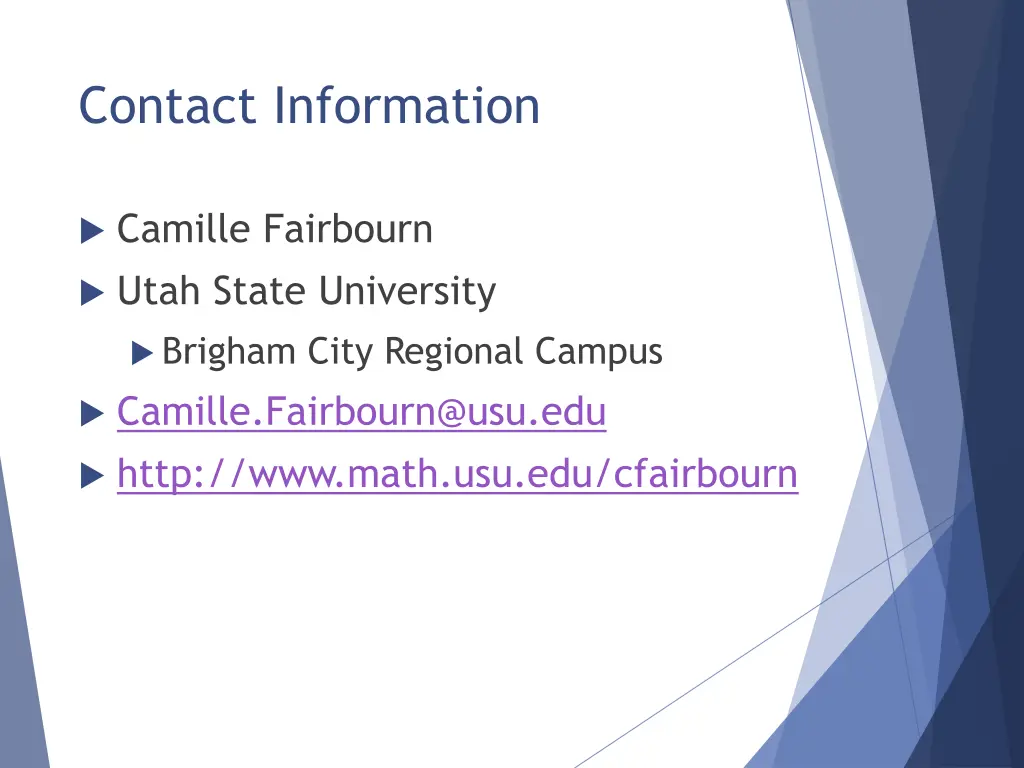 contact information