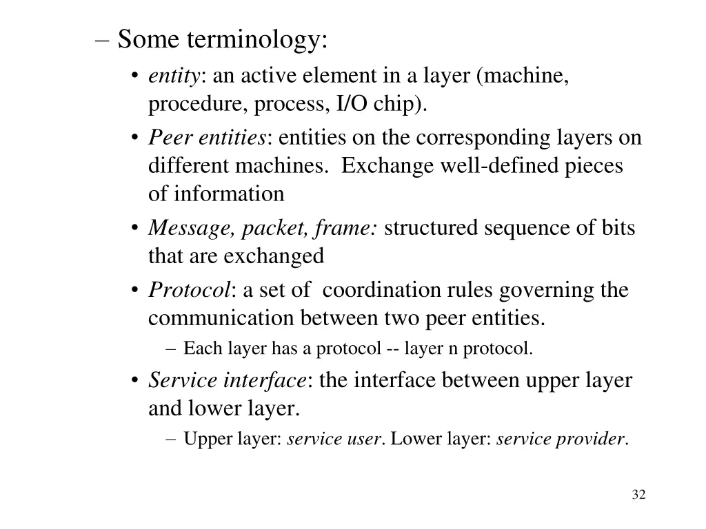 some terminology entity an active element