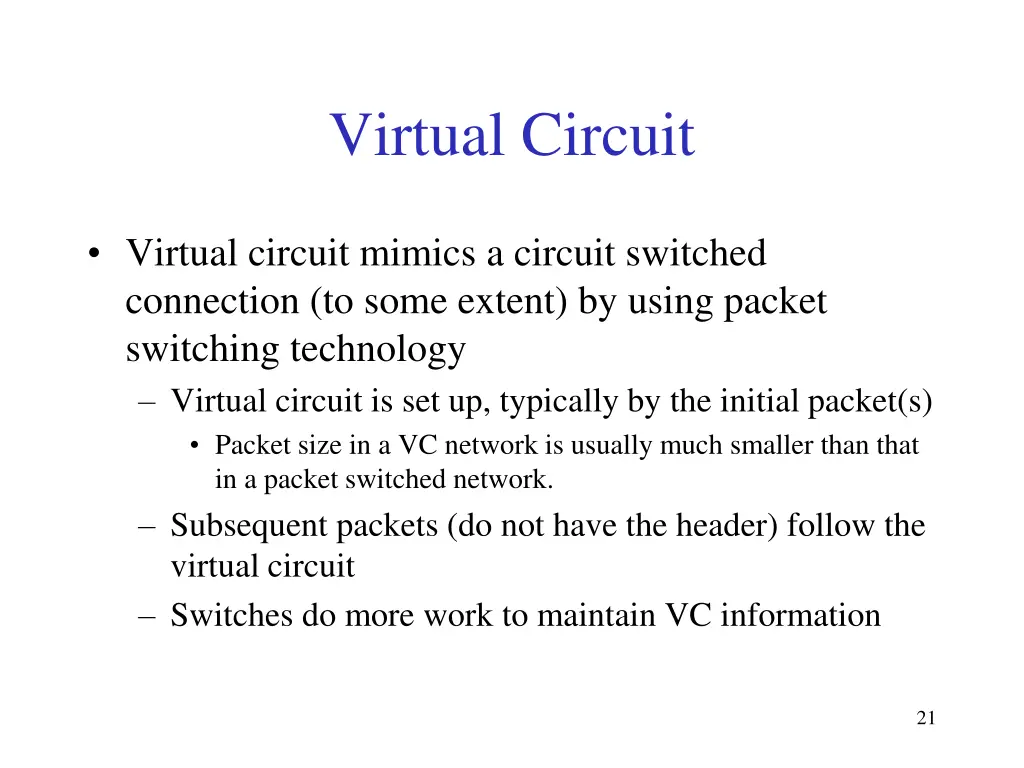 virtual circuit