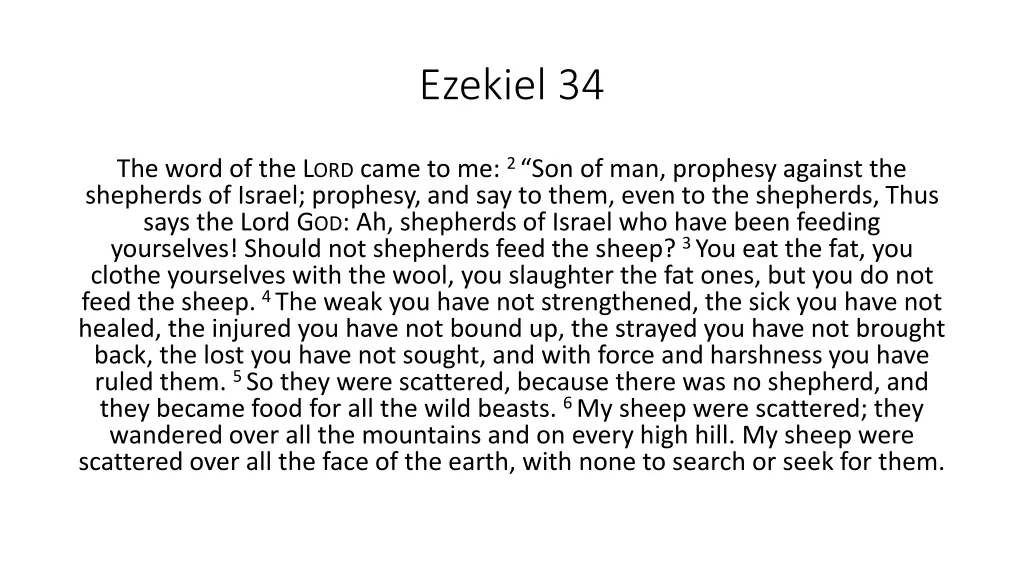 ezekiel 34