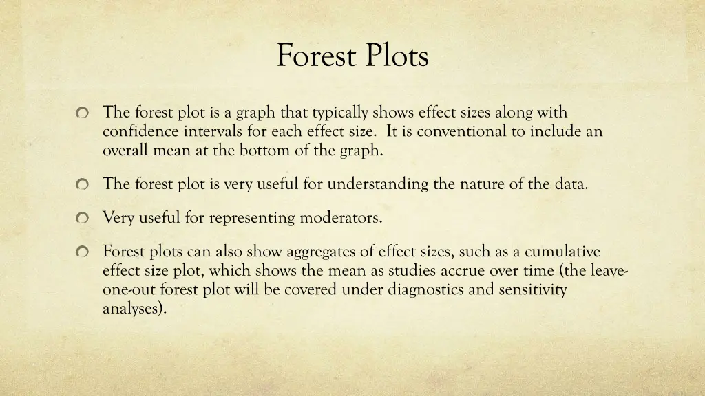 forest plots