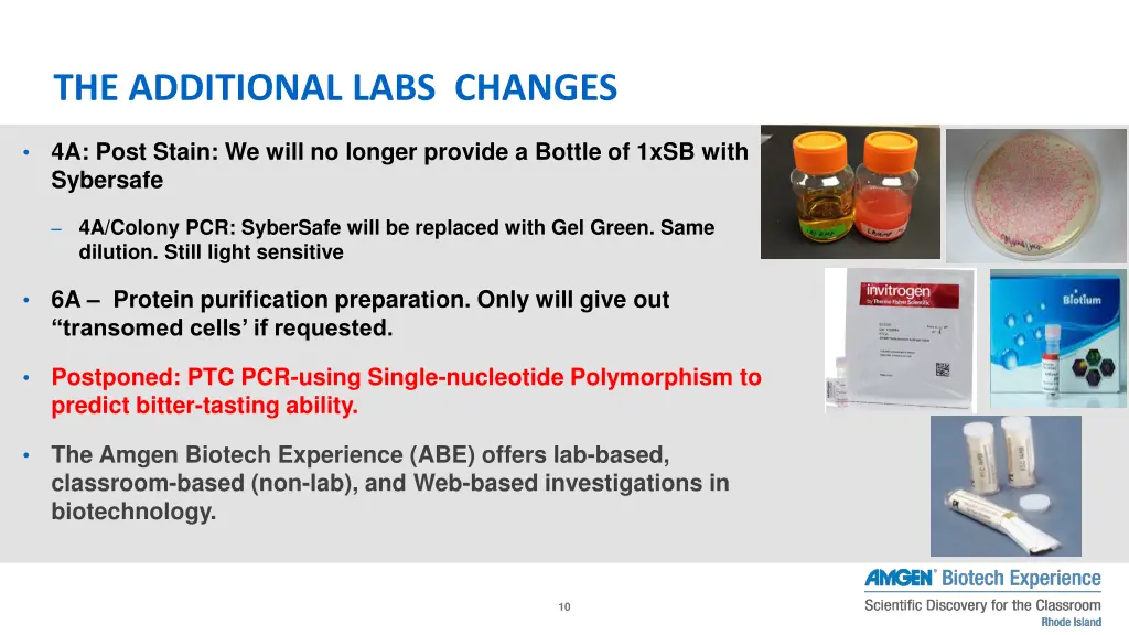the additional labs changes