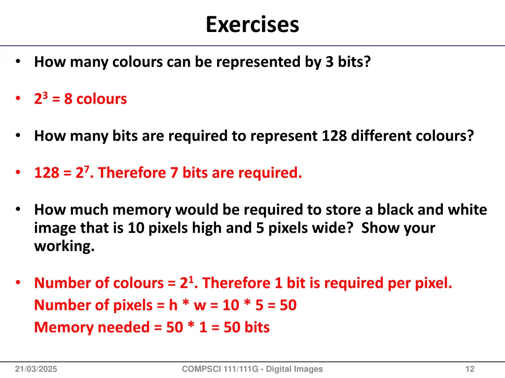 exercises 1