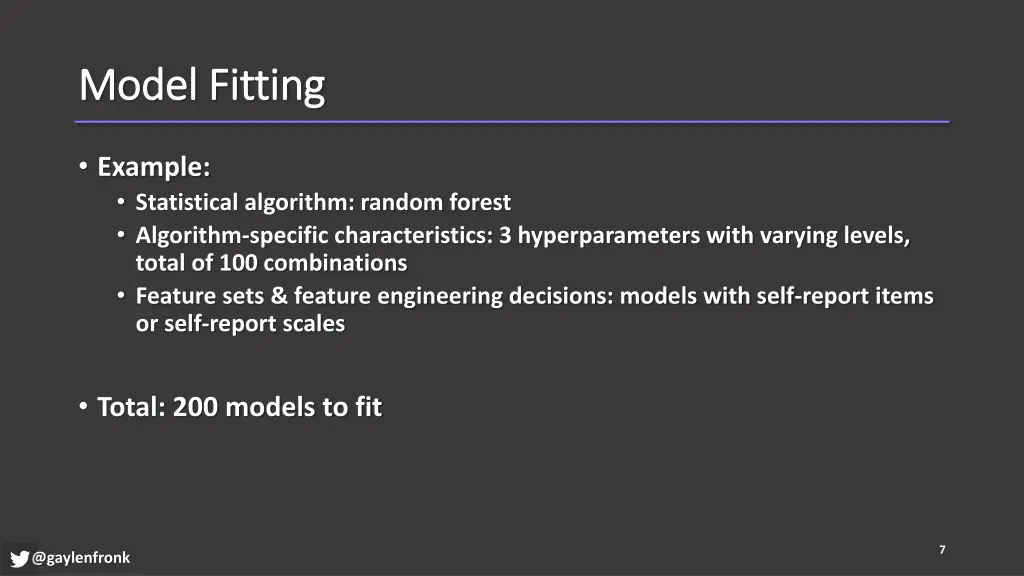 model fitting model fitting 2