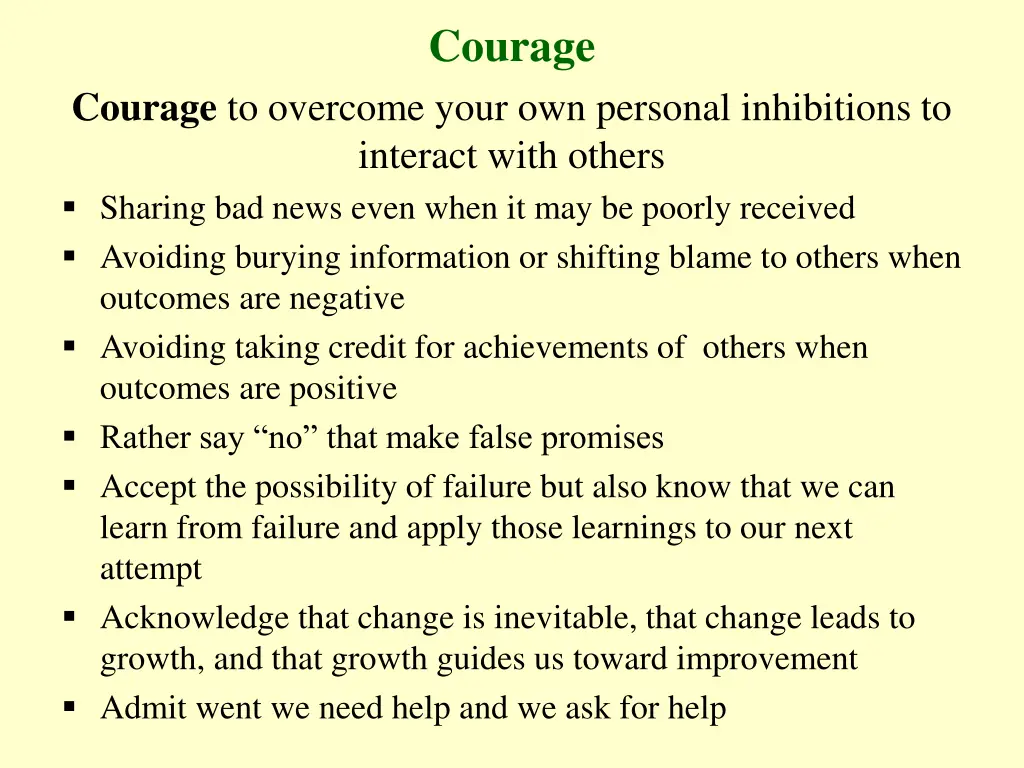 courage