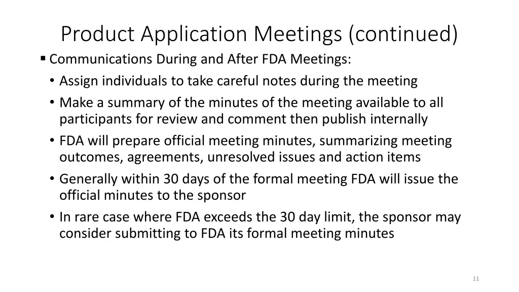 product application meetings continued 3