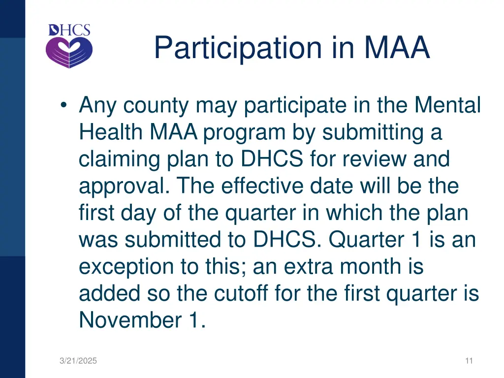 participation in maa