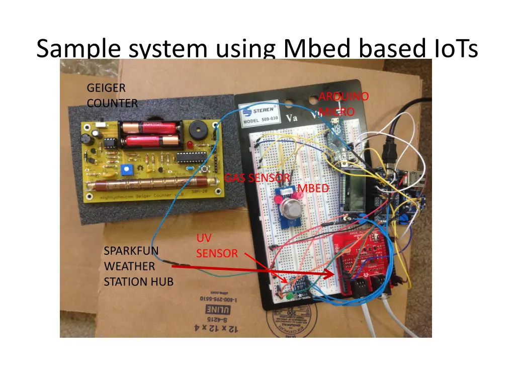 sample system using mbed based iots