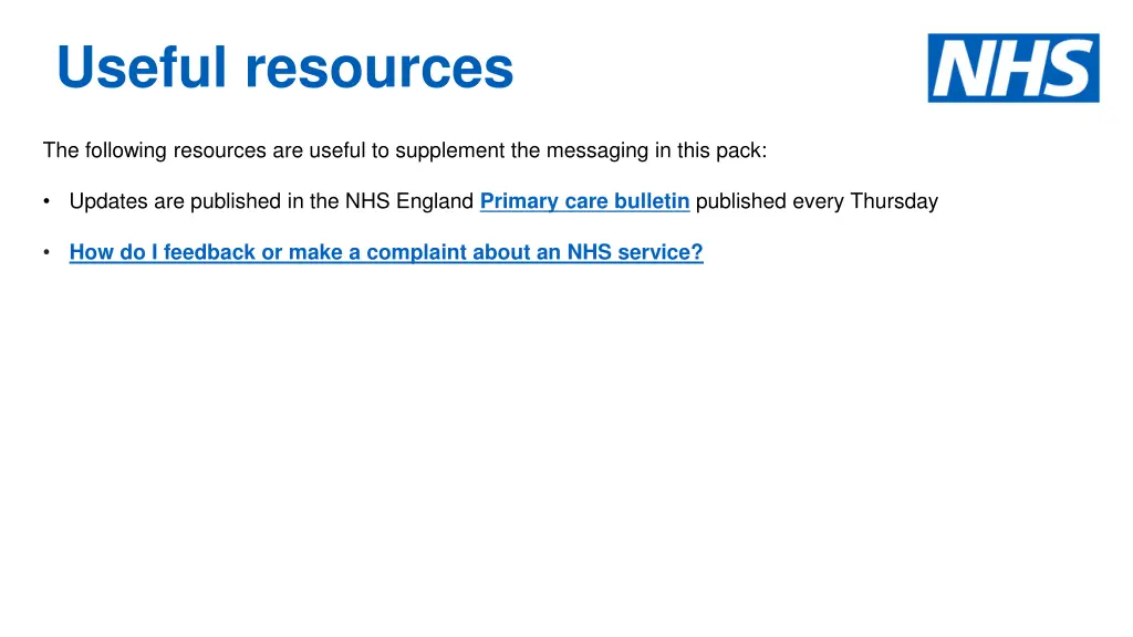 useful resources