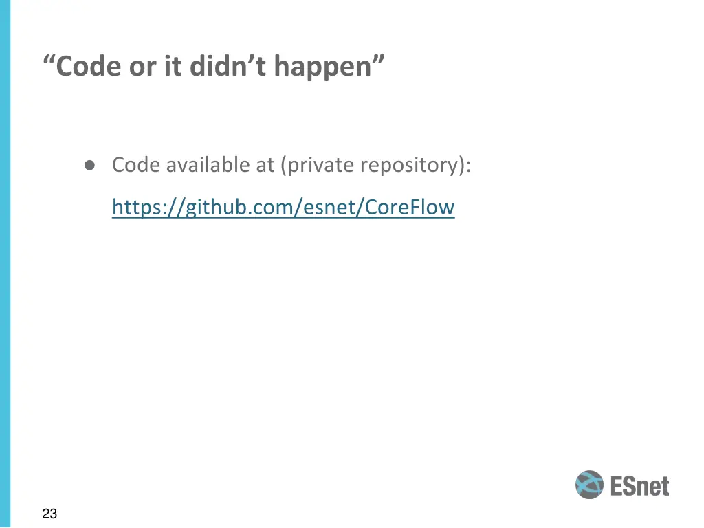 code or it didn t happen