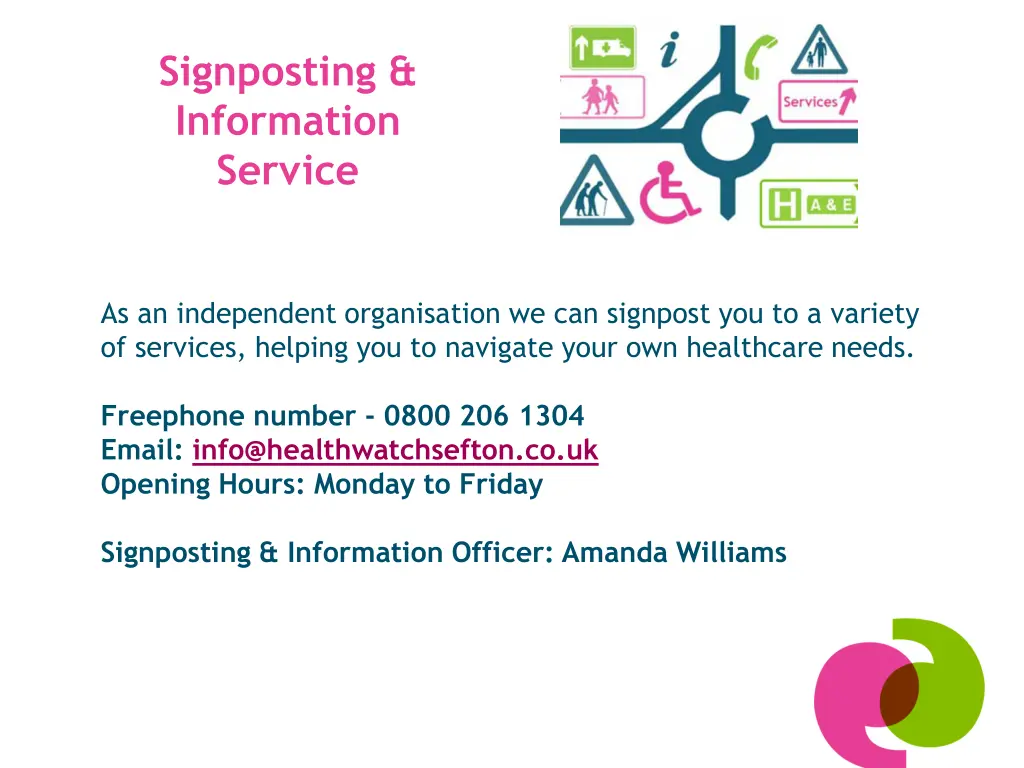 signposting information service