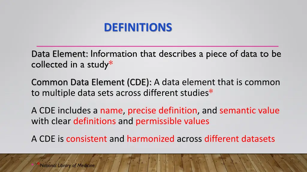 definitions